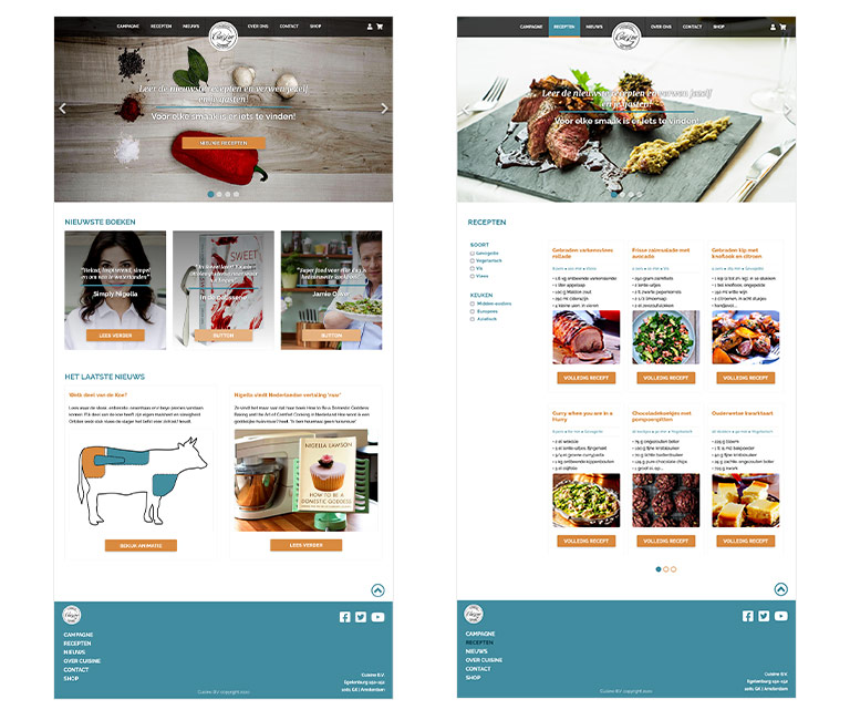 Cuisine Desktop, Tablet & Mobile 
