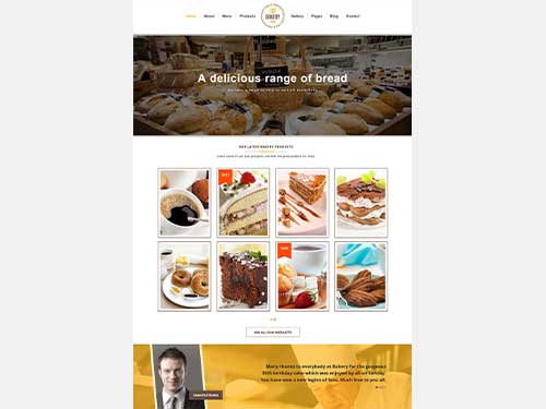 Opdracht school Bakery landingpagina