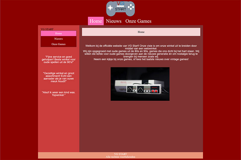pavine's nes dreamweaver website